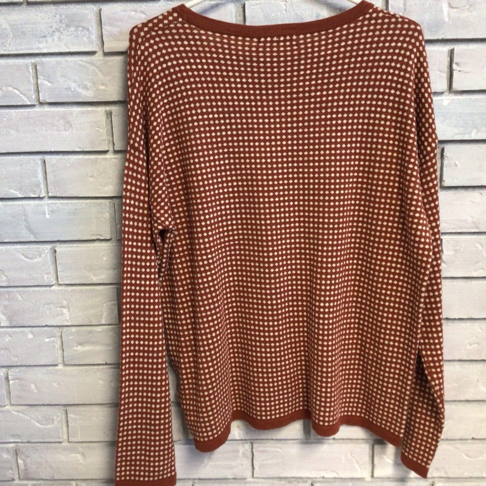 “NWT” TWO DANES COPENHAGEN 100% COTTON CREWNECK PULLOVER SWEATER SIZE LARGE - Picture 2 of 10